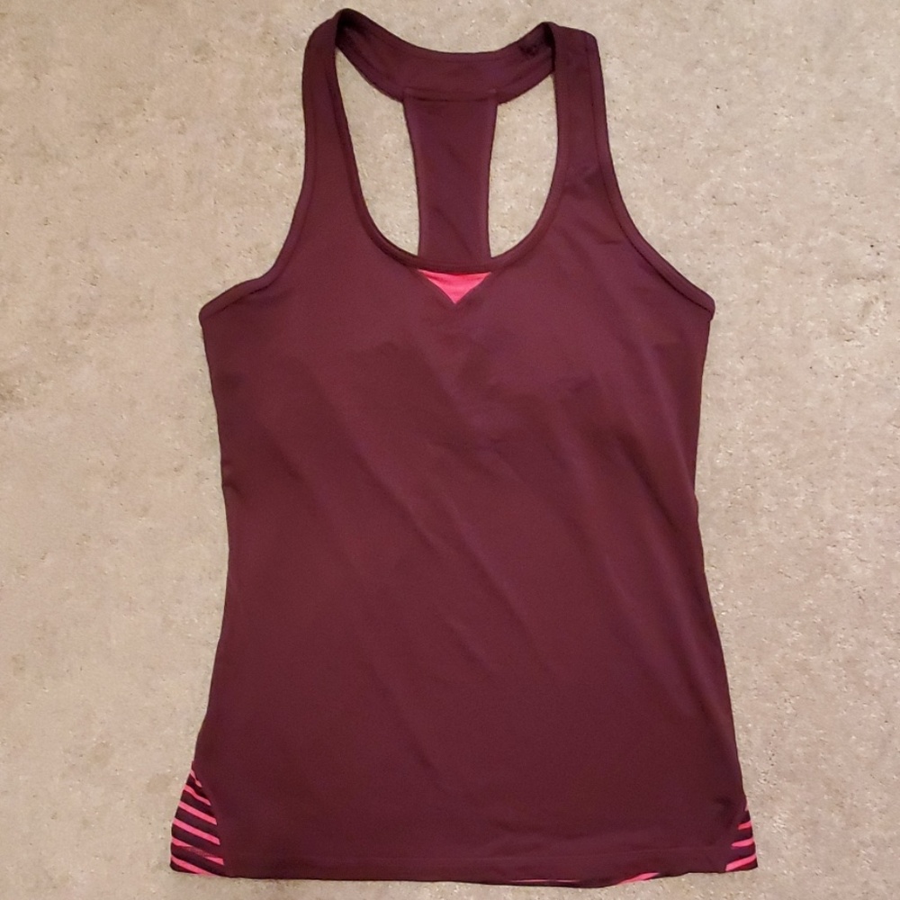 Deep purple and pink tank top